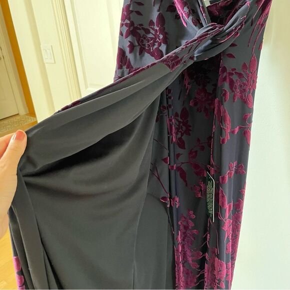 Arianna By Rachel Kaye Vintage Velvet Floral Fairy Whimsigoth Grunge 90s Dress - Picture 8 of 15